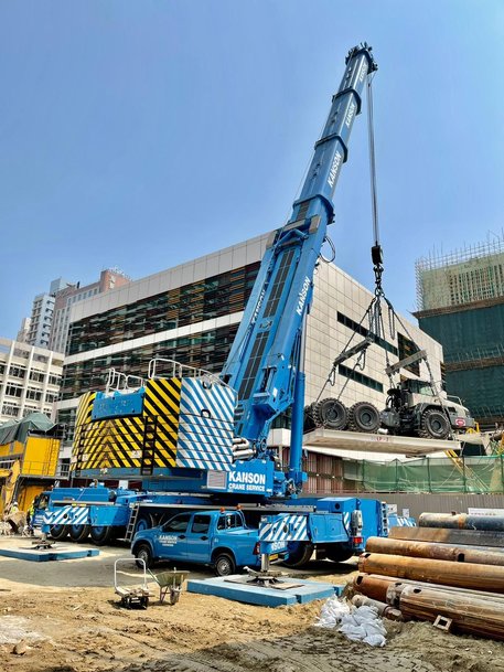 Three Terex Trucks TA400s work away in Hong Kong tunnelling project